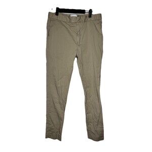 Lestrange Pants Mens Large  Beige Trouser Classic Straight Leg Drawstring L